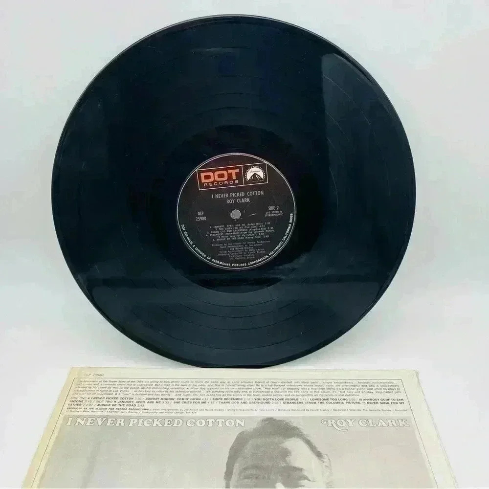 Vintage Vinyl Roy Clark "I Never Picked Cotton" Album - Picture 4 of 4